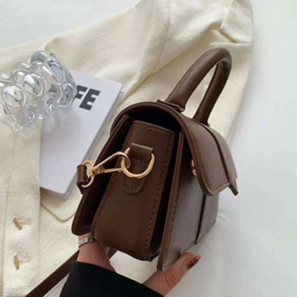 Pu Leather Shoulder for Women Handbag Fashion Crossbody Bags Vintage Underarm Bag Square Satchel 2026 XJ260131
