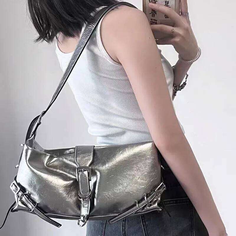 Vintage Korean All Match Streetwear Handbags Fashion Grunge Casual Shoulder Y2k Aesthetic Ins Simple Crossbody Bags Trendy