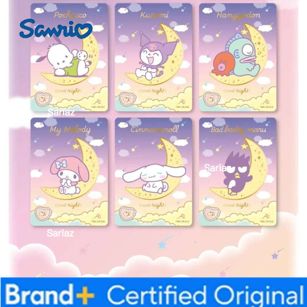 Sanrio New Original VANCARD'S Collection Cute Star Hello Kitty My Melody Rare Card Children's Favorite Treasure Gifts Toys H260130