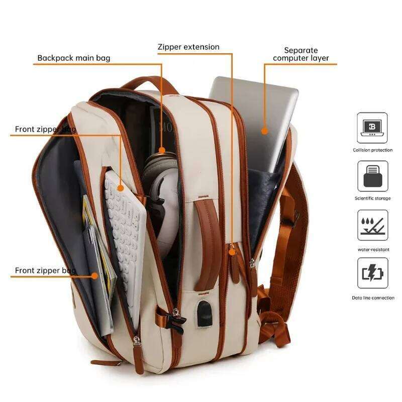 Large Capacity Travel Unisex New Simple Business Computer Outdoor Student School Bag Boys Backpack Women