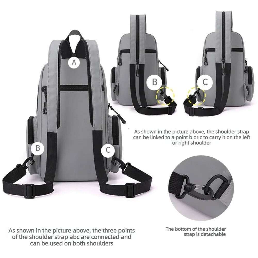 Fashionable Multifunctional Bag,Cycling Chest Bag,Men's Mini Backpack,Suitable for Daily Commuting,Outdoor Sports,Travel