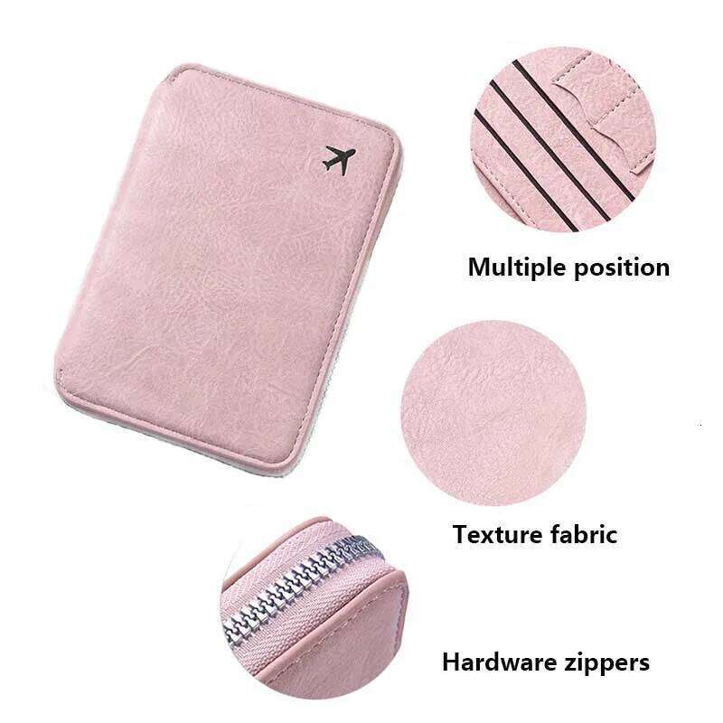 Large Capacity Ticket Organizer Card Zippered ID Case Holder Passport Wallets Travel Accessories