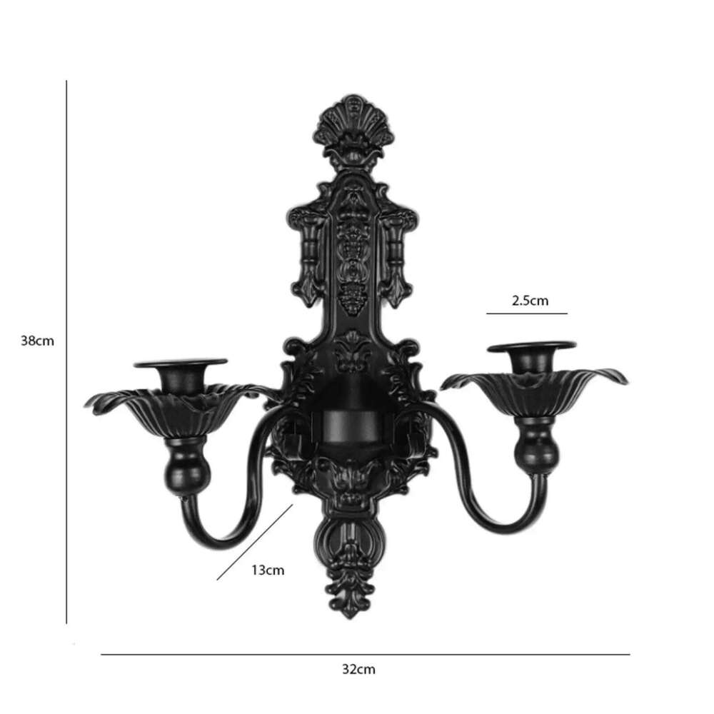 Metal Candle Sconces Candelabra Wall Decorations Ideal Stick Candles for Bedroom Table Centerpieces Living Room Home Y260131