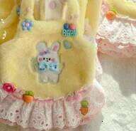 Puppy Cartoon Fleece Princess Dress Pet Clothes Sweet Thermal Elegant Chihuahua Warm Winter Dog Clothing H260129