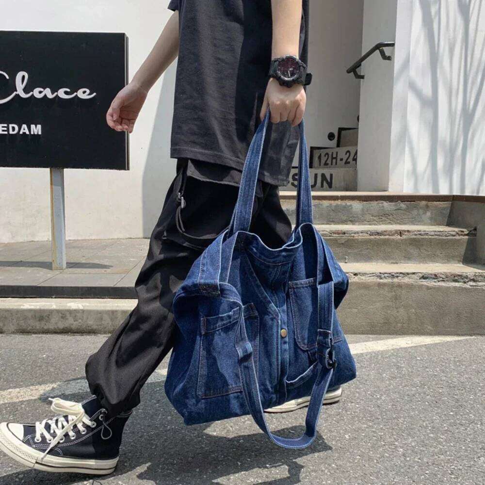 Shoulder for Women Casual Jeans Bags Designer Tote Crosbody Luxury Handbags Denim Shopping Bag Bolsos Para Mujer 2024