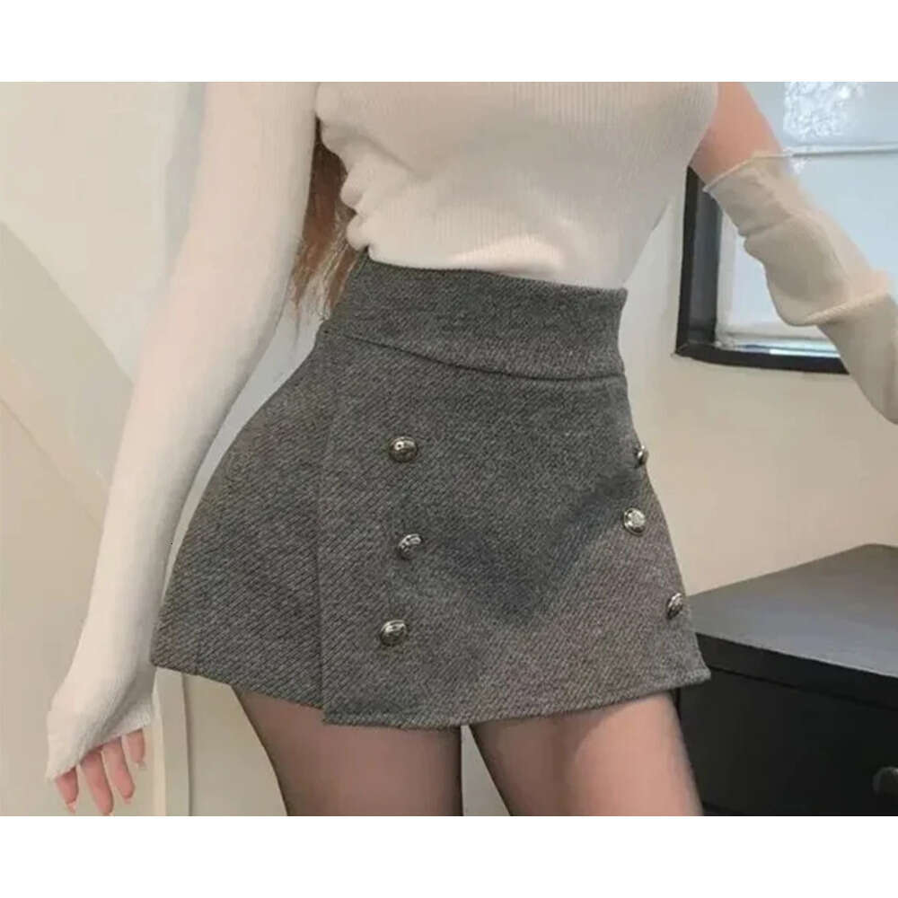 FOTVOTEE for Women Button Comfortable Chic Casual Spring Summer 2025 New Fashion Female High Waist A-Line Skirts XJ260131