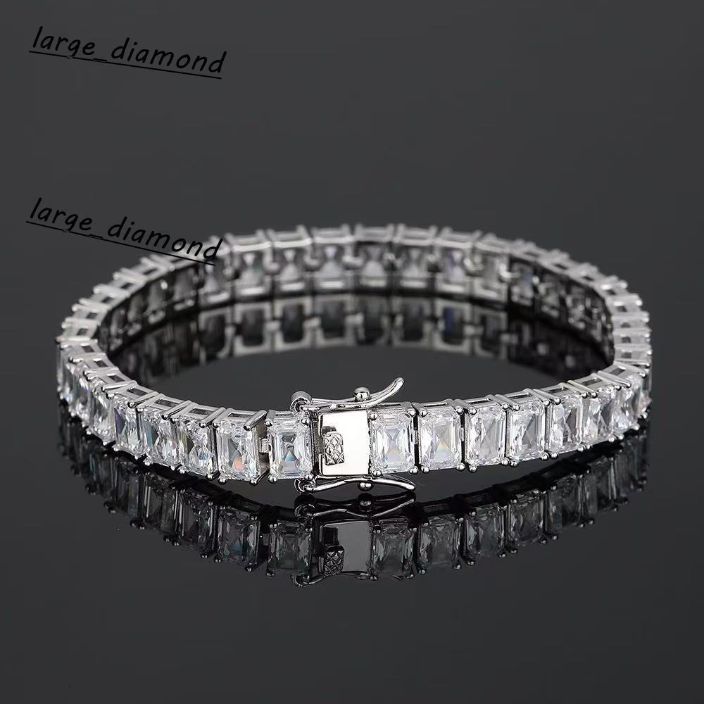 High Quality Custom-made 10K 14K Gold Bracelets Bangles 23mm 46mm 57mm Hip Hop Tennis Link Chain Iced VVS Lab Grown Diamond