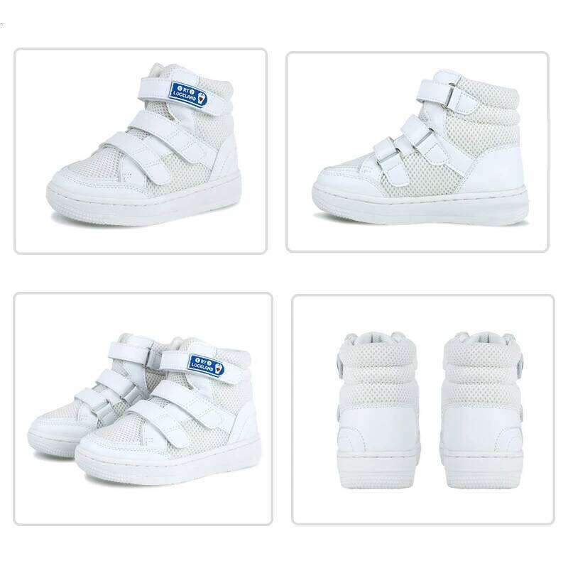 Ortoluckland Children Sneakers Kids Boys Leather Mesh Orthopedic Shoes Toddler Baby Girls Tiptoe Arch Support Soles Footwear Y260128