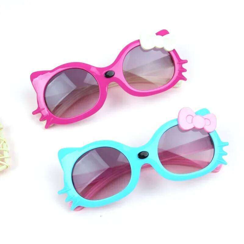 New Children's Fashion Sunglasses Girl Little Cat Shaped Sun Glasses Cute Boy Outdoor Sunshade Eyewear UV400 Oculos De Sol H260130