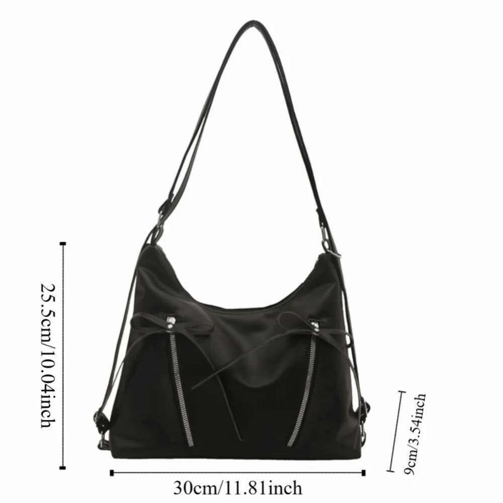 All-match Silver Bowknot Shoulder Korean New Style Y2K Tote Elegant Fashion Bow Crossbody Bag Ladies/Girls XJ260130
