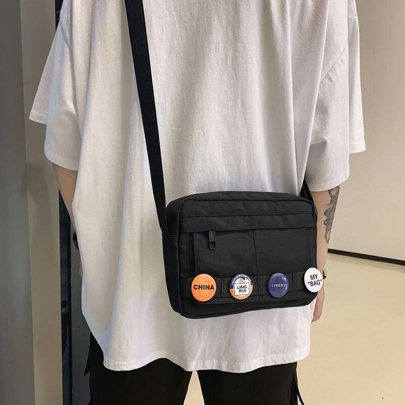 Couple crossbody Ins trendy fashionable women's shoulder men's versatile casual bag, free shipping for workwear b