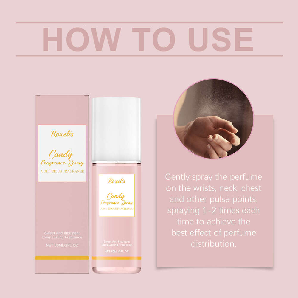 Roxelis Long-lasting Candy Fragrance Refreshing Moisturizing Natural Gentle Dating Portable Scent Spray S260131