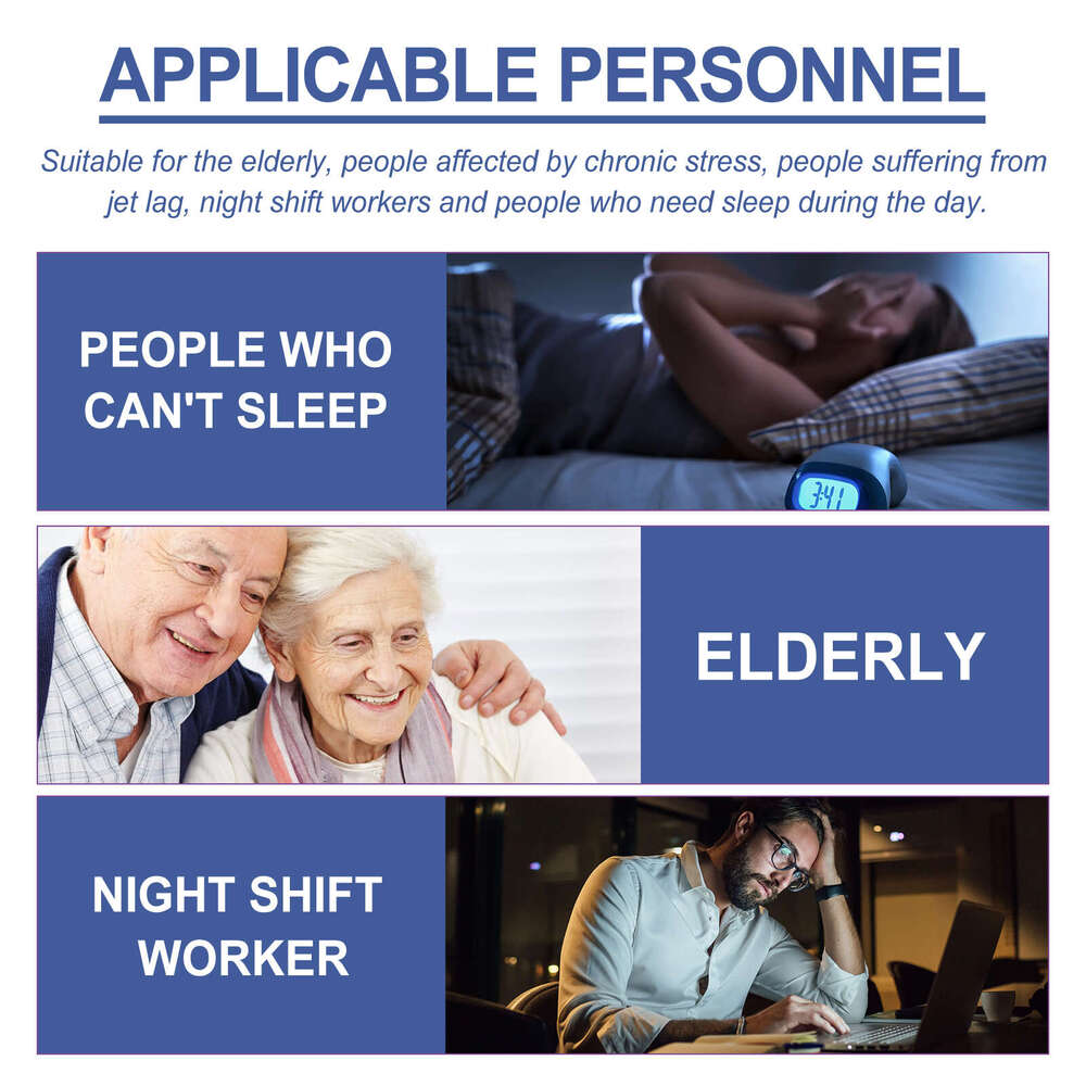 EELHOE Goodnight Cartoon Stickers Help Quickly Fall Asleep at Night Protect Quality Sleep Patches S260131