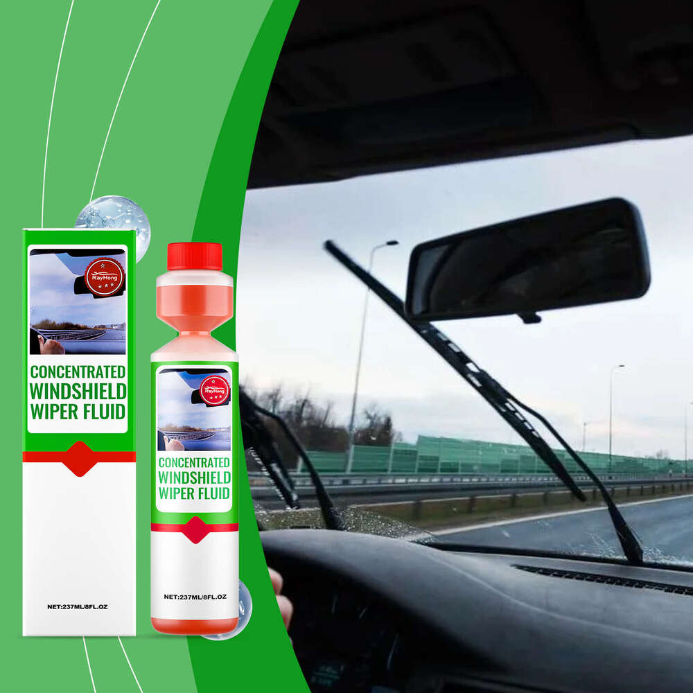 RAYHONG Windshield Wiper Fluid Concentrated Formula Removes Oil Film, Anti-Scratch, Clear Vision S260131