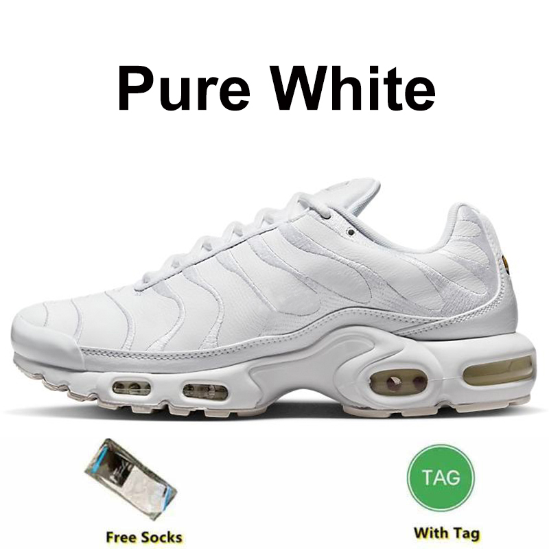 Tn Plus 3 Running Shoes Men Women Triple White Black Hyper Blue Gradient Unity tns Plus Tennis Breathable Mens Trainers outdoor Sports Sneakers Size 3