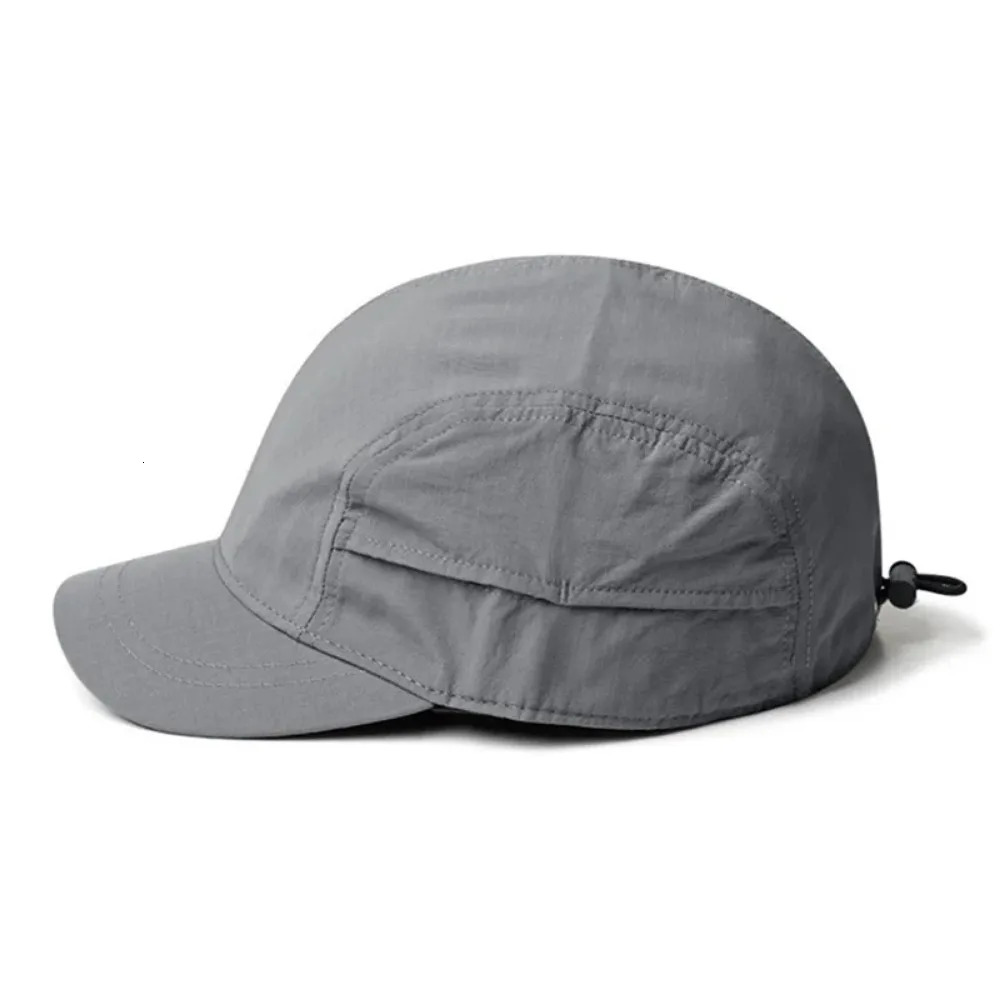 Thin Summer Outdoor Sunscreen Quickdrying Baseball Cap Mens Short Solid Color Light Board 260120