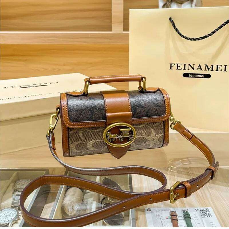 New simple and fashionable small handbag clash-color women's chain, single shoulder bag, senior carriage bag