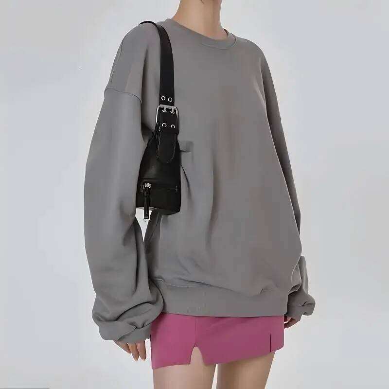 Women's Cool Drag Style Underarm Stick Bag Niche Design Leather Zipper Single Shoulder Handbag