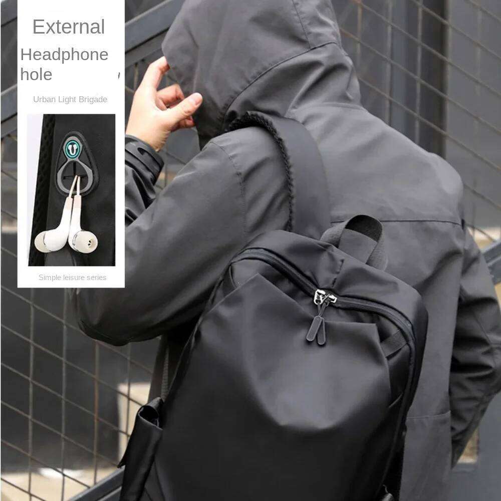 Men School Backpack Waterproof Nylon Backpacks USB Charging Laptop Backbag Large Capacity Rucksack for Books Outdoor Travel 2025