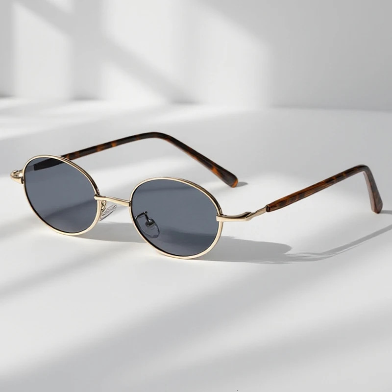 Ultra Light Retro Oval Sunglasses Men Women Vintage Punk Sun Glasses Daily Decorative Glasses Fashion Anti-blue Light Glasses 260128