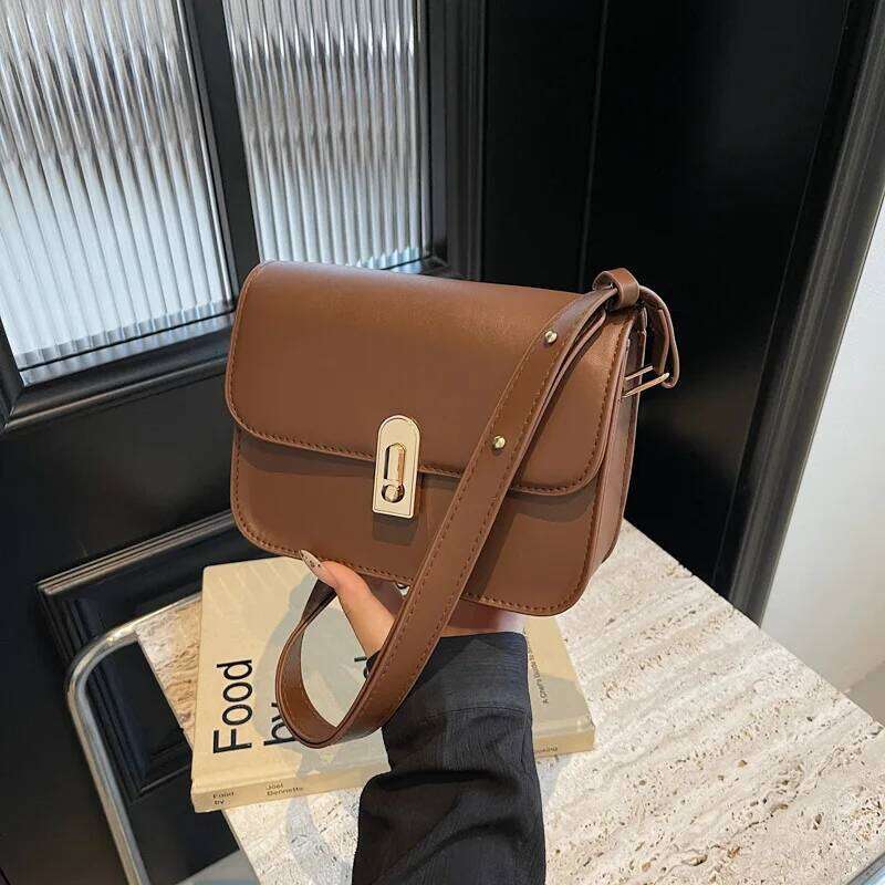 Retro women 2024 new autumn and winter trend Korean version of small square with a single shoulder oblique span bag XJ260131