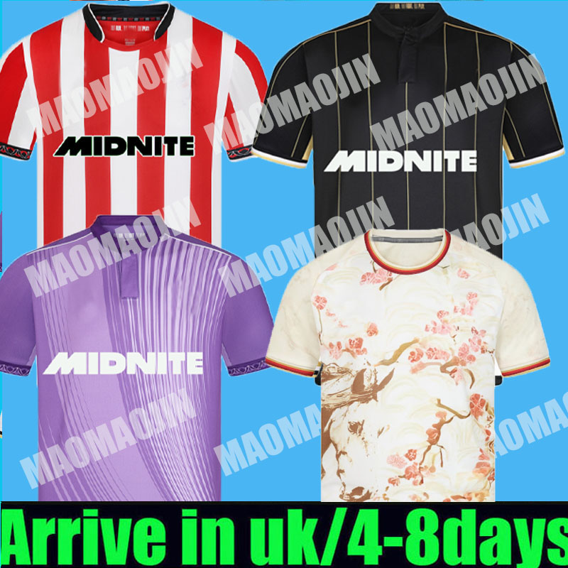 Size S-4XL Sheffields 25 26 Soccer Jerseys Third home away 2025 BREWSTER MOORE Football Shirt Uniforms Men Kids Kits CAMPBELL HAMER BURR GOALKEEPER Year of the Horse