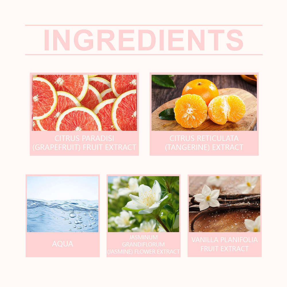 Roxelis Elegant Flower Pink Women's Fresh Light Gentle Subtle Fragrance Daily Perfume Spray S260131