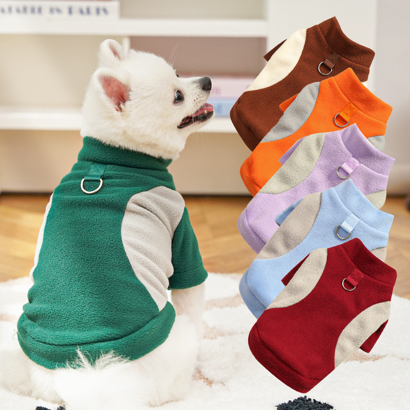 Cozy Fleece Lined Dog Clothes for Winter Corgi Puppy Sports Underwear Pet Apparel