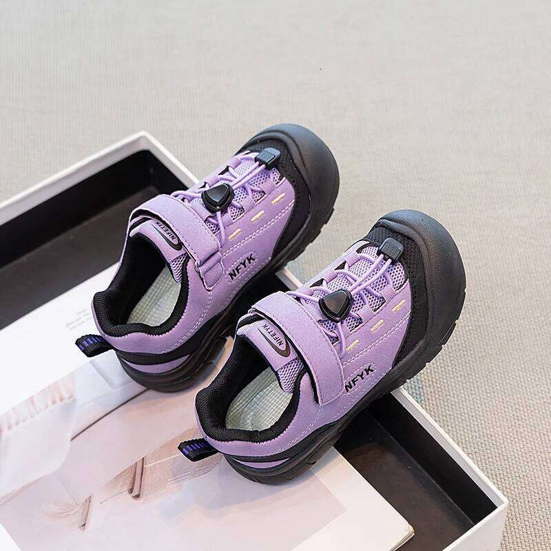 Children's Sneakers Size 23-33 Yellow Leather Boys Girls Casual Four Seasons Blue Lightweight Non-slip Kids Outdoor Shoes Y260128