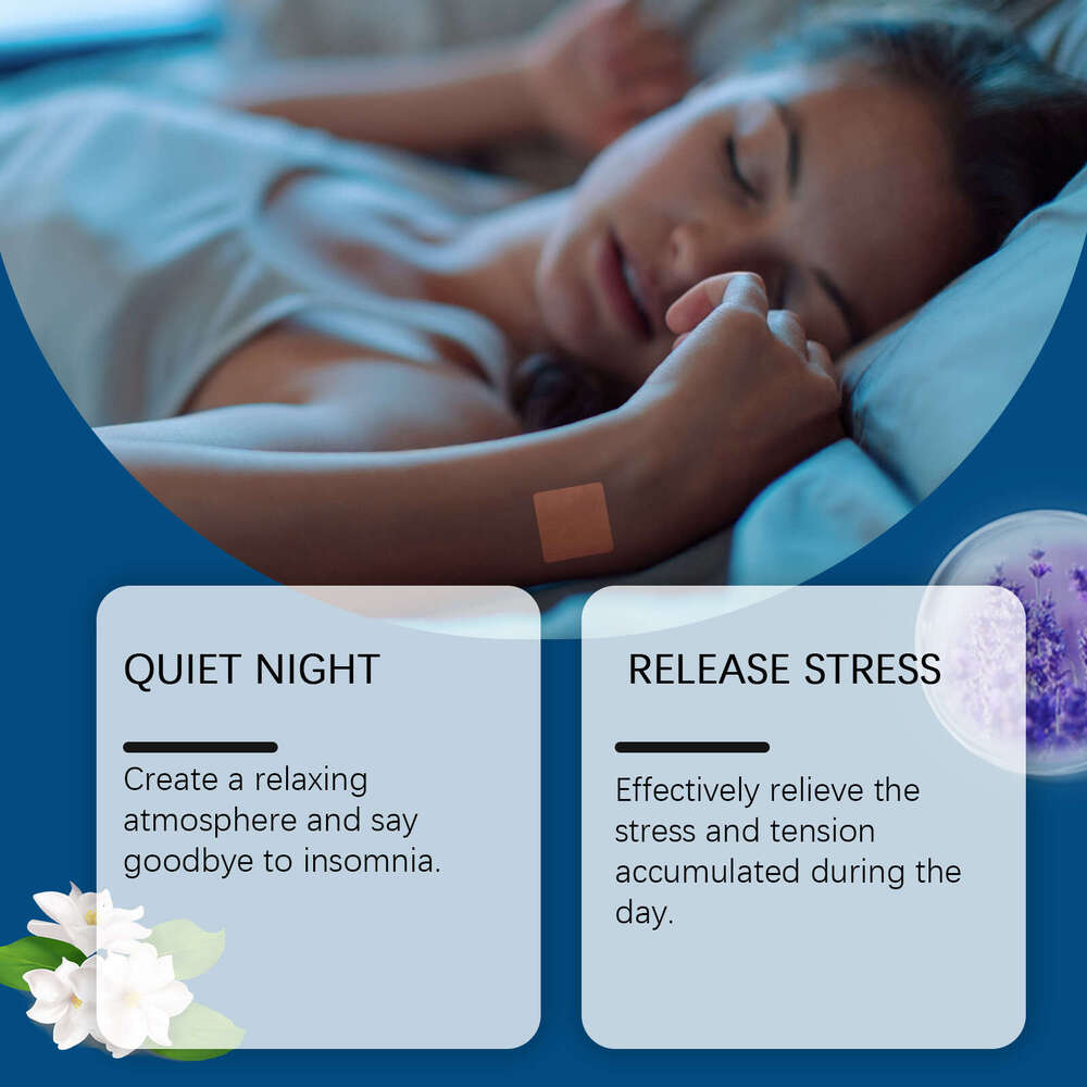 Houkea Herbal for Nighttime Sleep Home Use Lavender Scented Essential Oil Fragrance Care Patch S260131