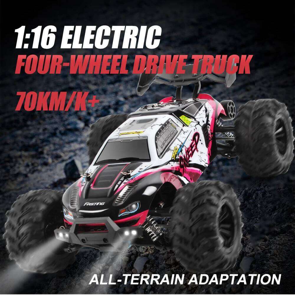1:16 70km/h Super Brushless 50km/h Brushed RC Car 4x4 Off Road Remote Control High Speed Drift Racing Truck Toy Kids Adults Y260131