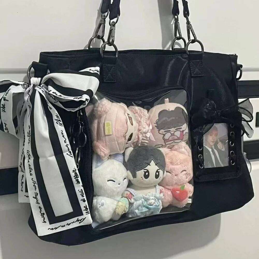 Crossbody School Book Large Capaci Transparent Mengers Simple College Sle Women's Shoulder Bag Handbags for Women 2025