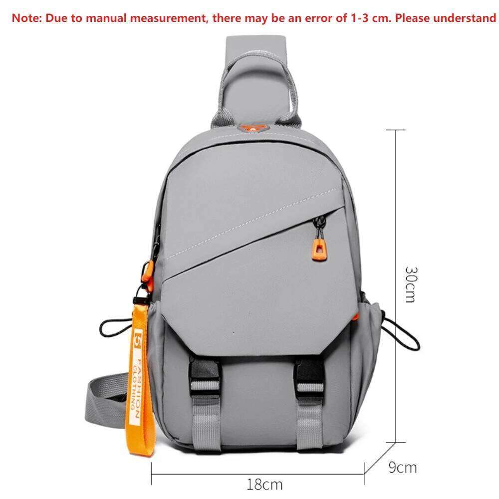 Waterproof Nylon Crossbody Bag - Men's Chest Sling Backpack, Compact Shoulder Messenger Bag, Travel & Outdoor Hiking Pack 2025