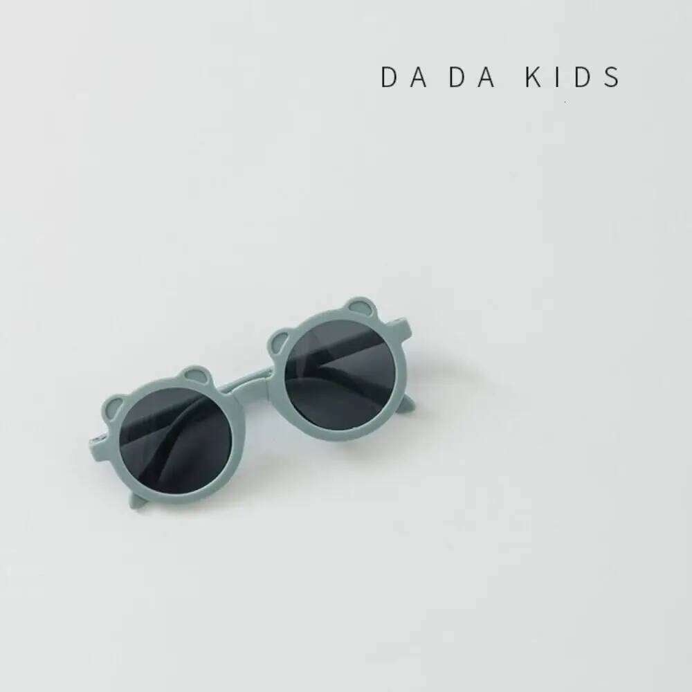 Light Weight Plastic Sunglasses Bear Shape Solid Color Children's Glasses Cute Eyewear Accessories Kids H260130