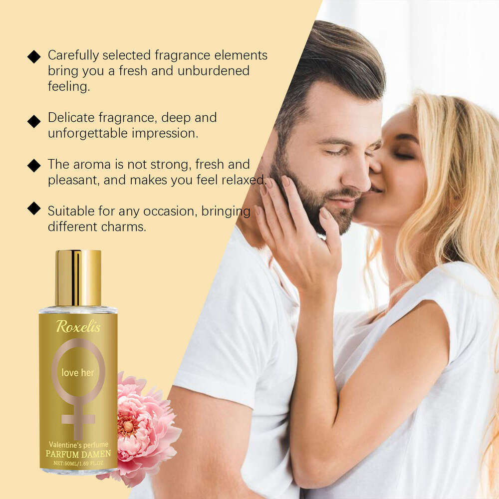 Roxelis Valentine's Day Women's Fragrance Natural Light Elegant Fresh Daily Wrist Body Long-lasting Charm Perfume S260131