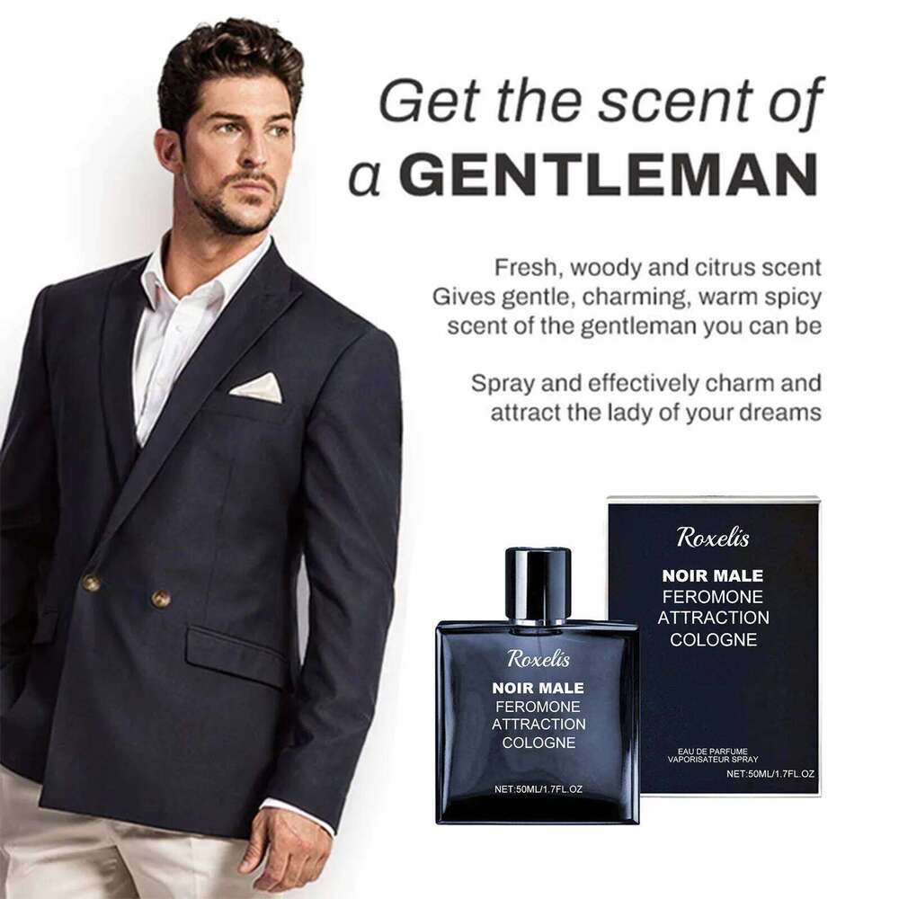 Roxelis Men's Perfume 50ml - Long-Lasting Fragrance, Refreshing Mild Scent, Non-Pungent, Boost Charm for Dating & Daily Wear H260130