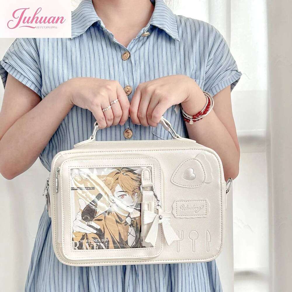 Japanese Original Daily Versatile College Messenger Bag Women's Lolita Transparent Small Food Commuting Two-dimensional Handbag XJ260131