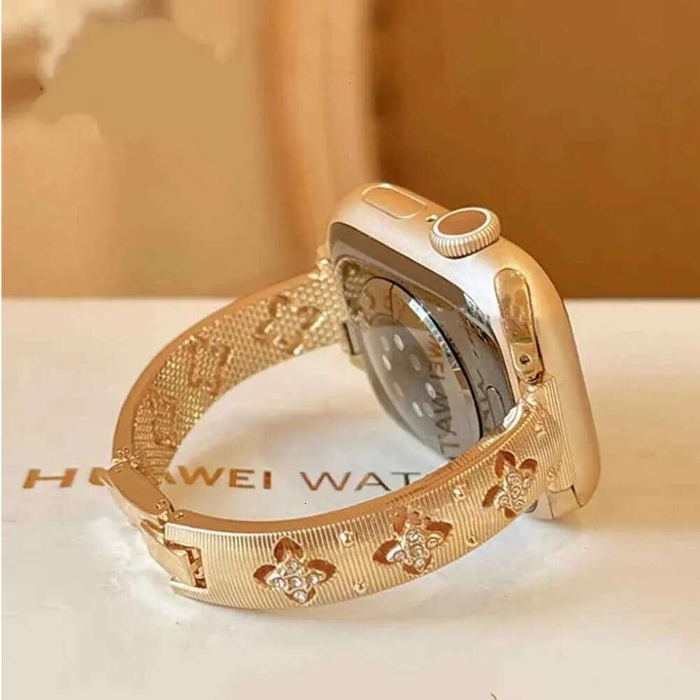 N Bling Stainless Steel Bracelet Link For Watch Band Series 8/7/6/10/9 40mm 41mm 38mm 42mm 44mm 45mm 46mm Strap Y250820