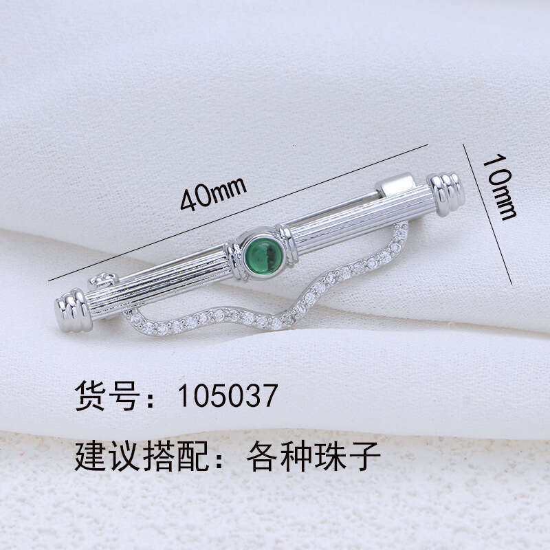 DIY Vintage Palace Carved One-word High-end Versatile Pearl Exquisite Brooch Can Be Hung Pendant