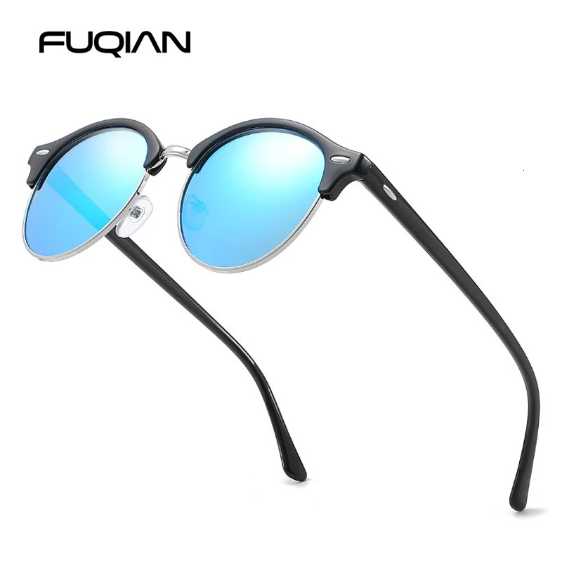 Classic Round Polarized Sunglasses Men Women er Retro Half Frame Sun Glasses Vintage Driving Vacation Eyewear UV400 260128