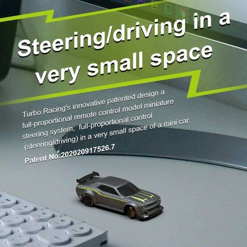 TURBO RACING 1/76 C65 RTR Built-in Gyroscope Drift Racing Full Scale Mini Remote Control Car Simulation Desktop Toys Y260131