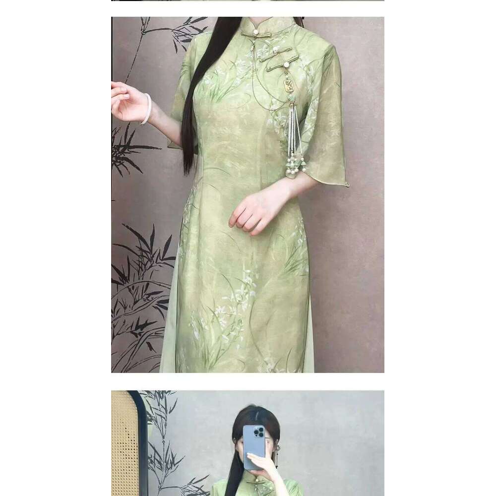Cheongsam Chinese Summer New Retro Dress