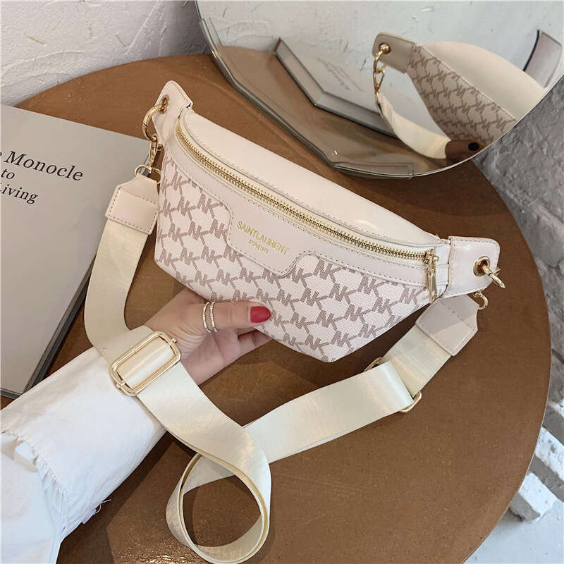 New Fashion Trend Women's Single Shoulder Waist Printed Internet Celebrity Versatile Ins Crossbody Chest Bag