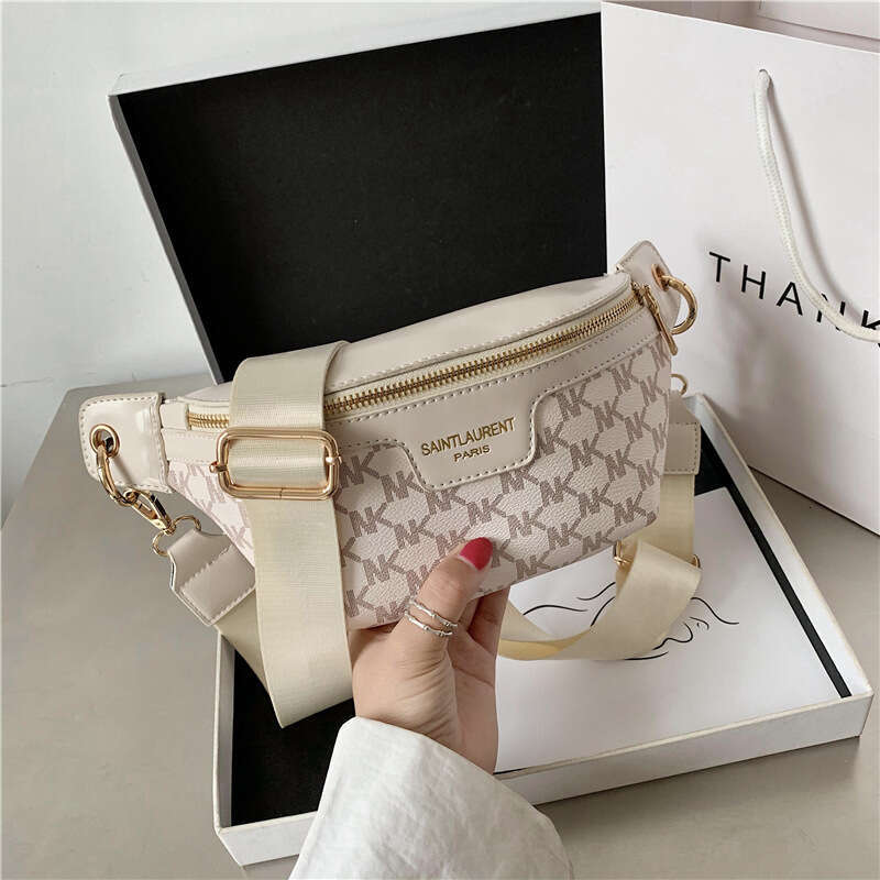 New Fashion Trend Women's Single Shoulder Waist Printed Internet Celebrity Versatile Ins Crossbody Chest Bag