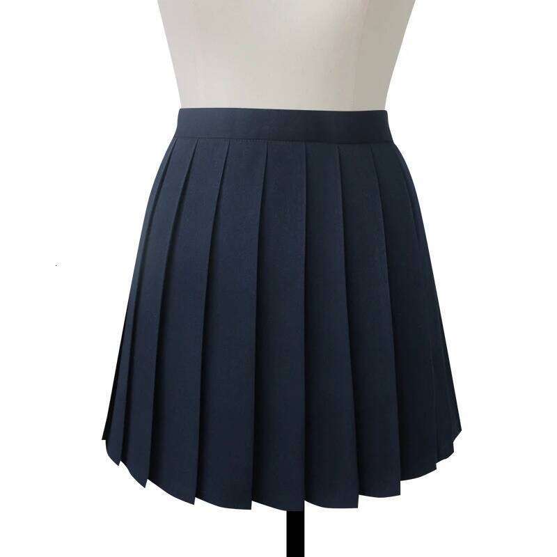 Multi color Japanese high waist skirts JK student Girls solid pleated Cute Cosplay school uniform skirt DA067 XJ260131