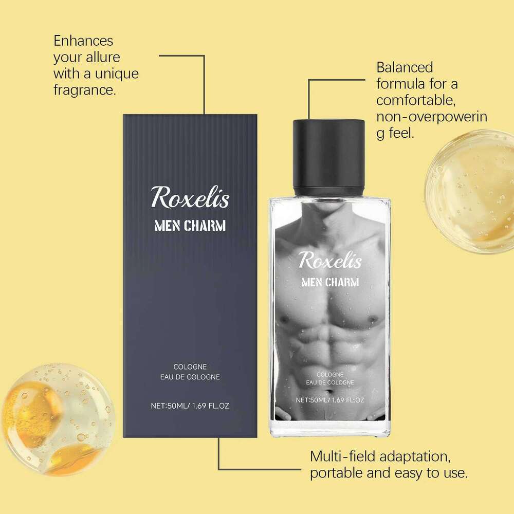 Roxelis 50ml Men Charming Light Fragrance Dating Romantic Atmosphere Confidence Boost Refreshing Cologne Perfume H260130