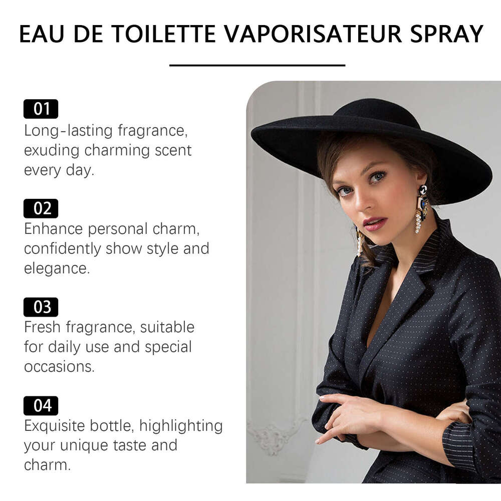 Roxelis Women's Eau de Cologne Charm Perfume Fresh Light Elegant Long-lasting Fragrance Exudes Confidence S260131