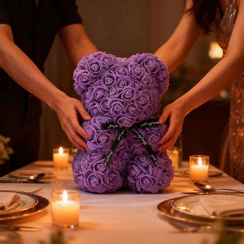 2025 Artificial Flower Valentine's Gift Eternal Rose Teddy Bear Mom Mother's Day Birthday Anniversary Gifts Decoration Y260131