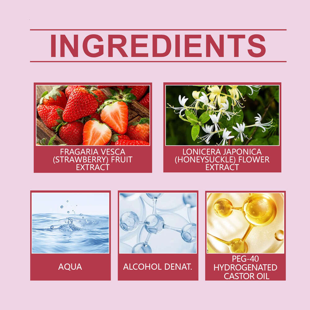 Roxelis Roll-on Exudes Charm Fresh and Elegant Fragrance Long-lasting Strawberry Sweet Perfume S260131