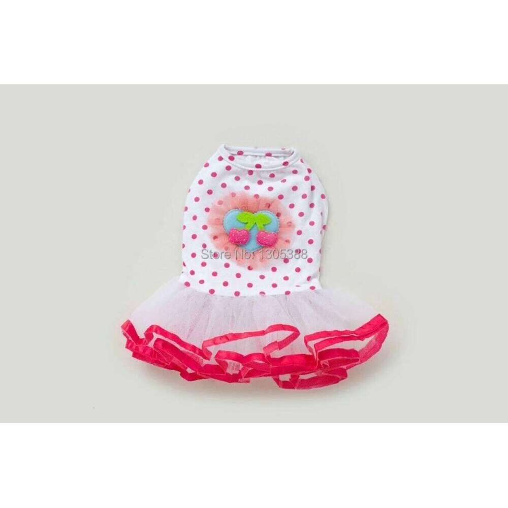 Summer Dog Dress for Small Dogs, Skirt Pet Princess Clothing, Dot Wedding Coat H260130